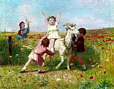 Victor Gabriel Gilbert New Tricks painting